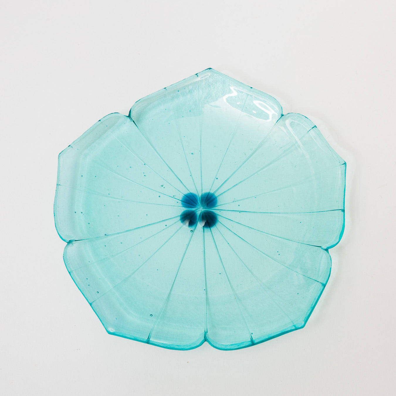 Sasaki shoko Glass works-花形小皿-4