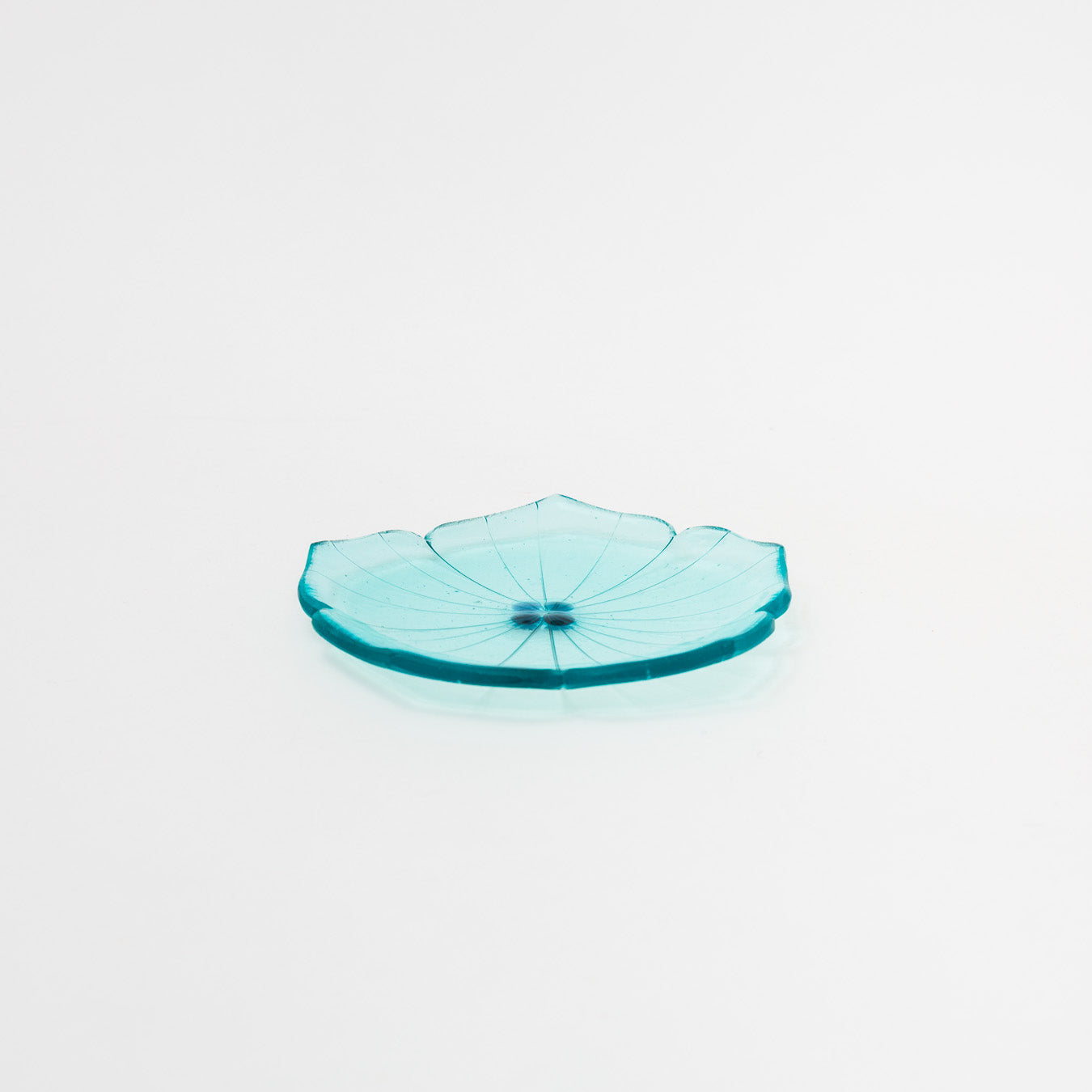 Sasaki shoko Glass works-花形小皿-4
