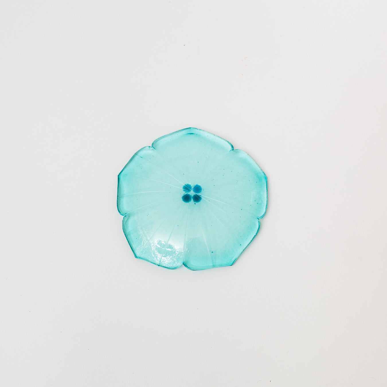 Sasaki shoko Glass works-花形小皿-4