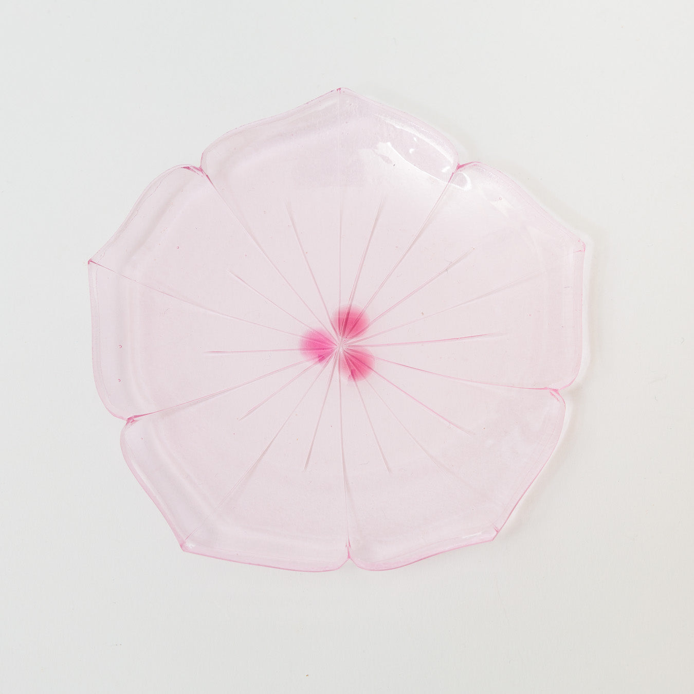 Sasaki shoko Glass works-花形小皿-6