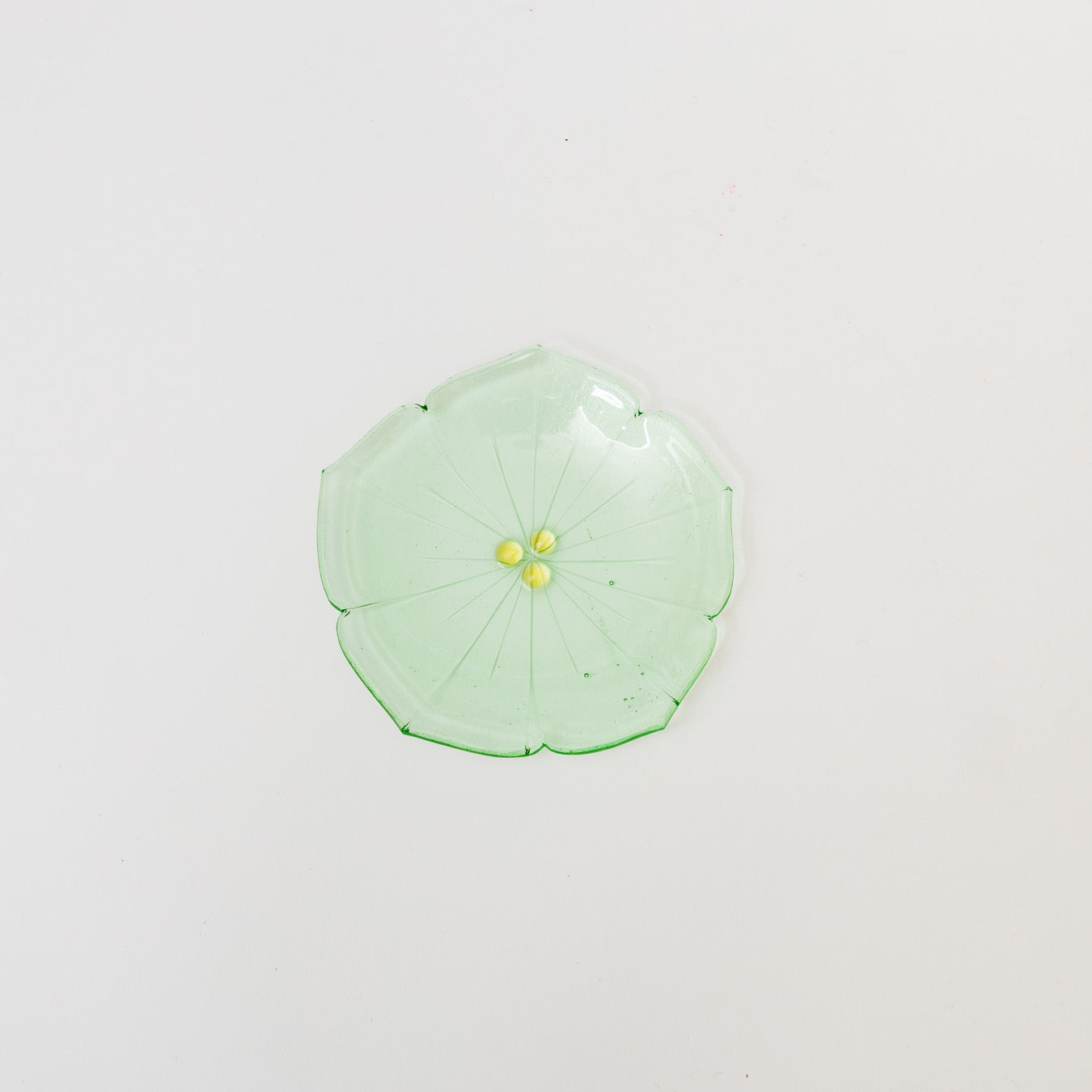 Sasaki shoko Glass works-花形小皿-7