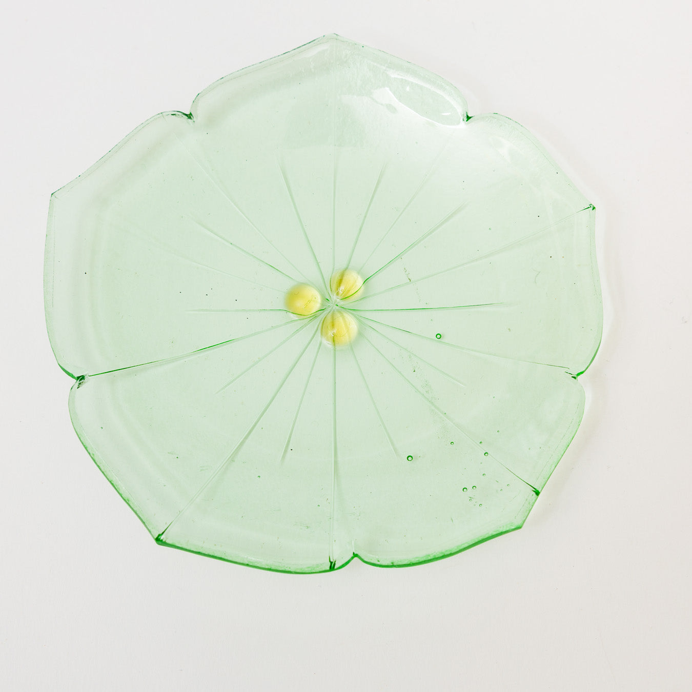 Sasaki shoko Glass works-花形小皿-7