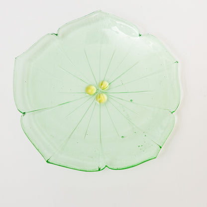 Sasaki shoko Glass works-花形小皿-7