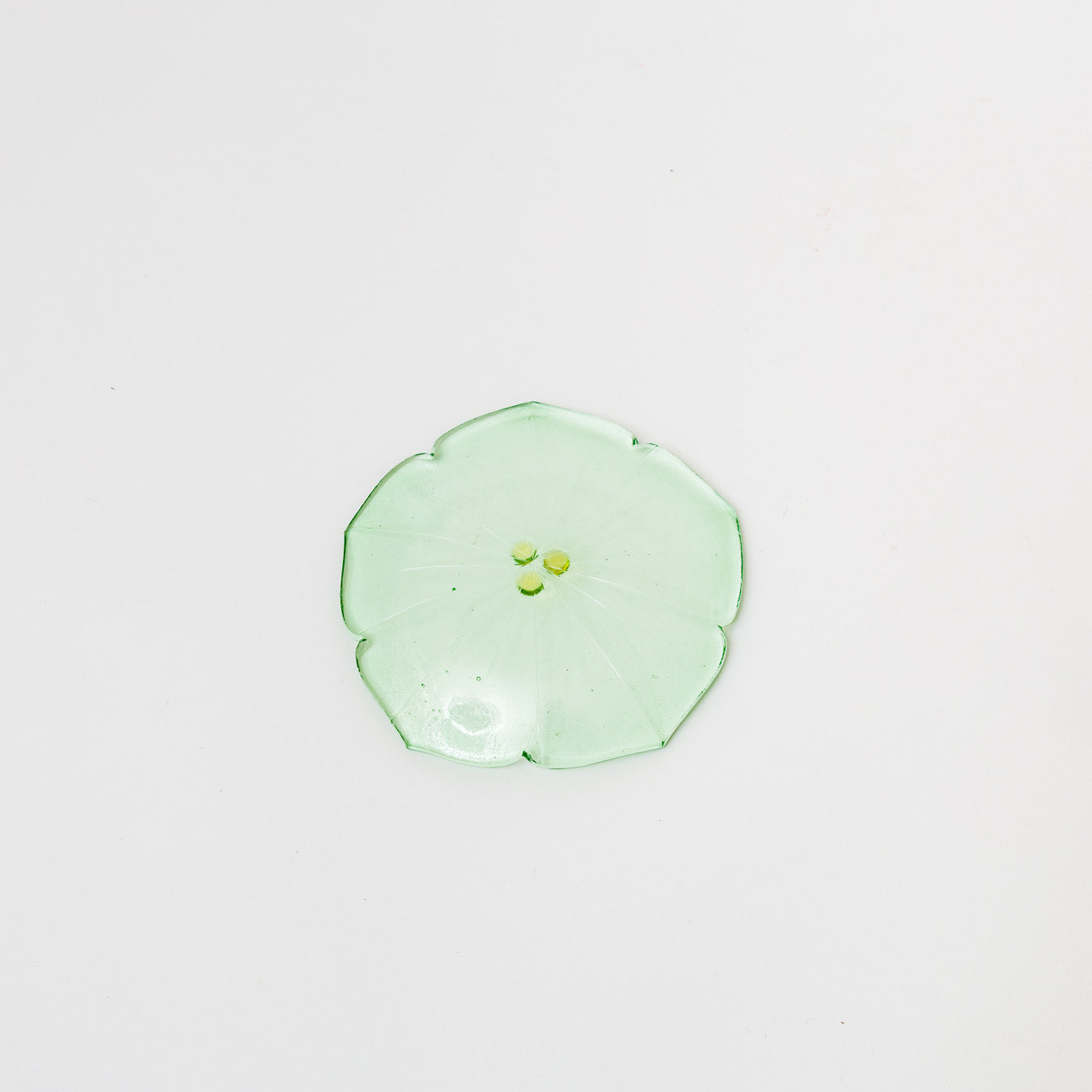 Sasaki shoko Glass works-花形小皿-7