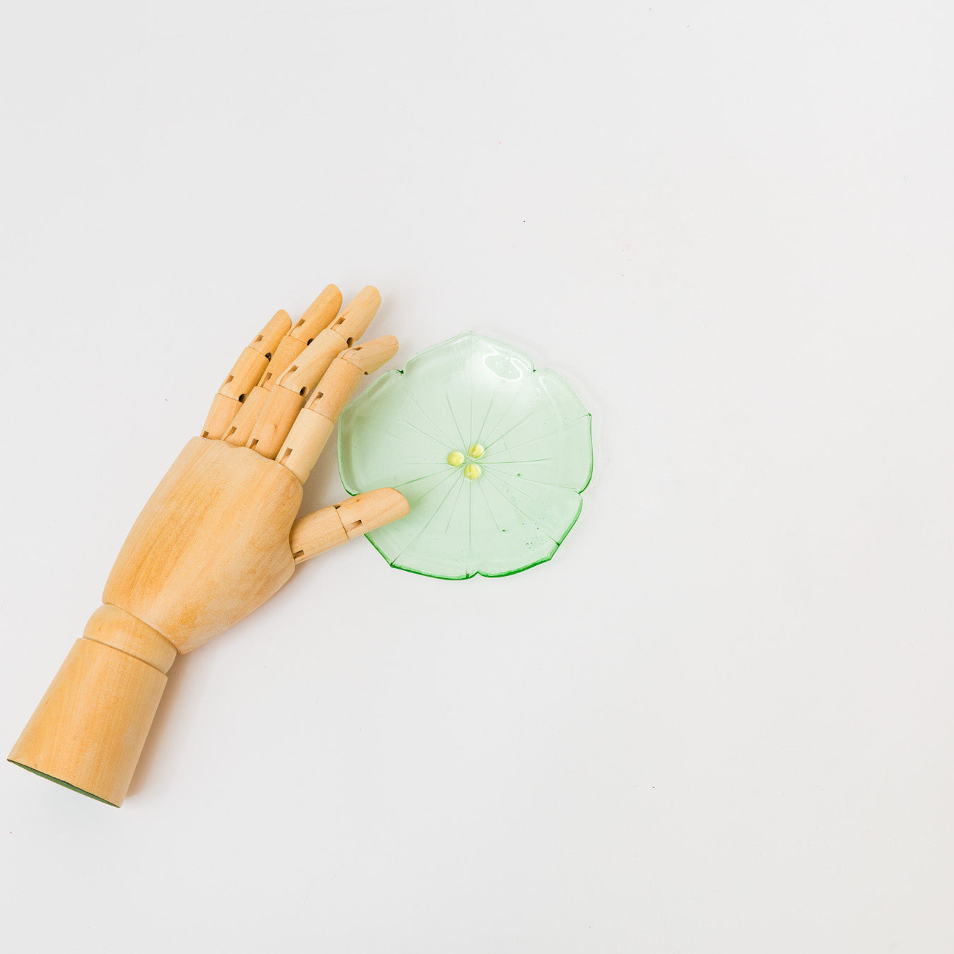 Sasaki shoko Glass works-花形小皿-7