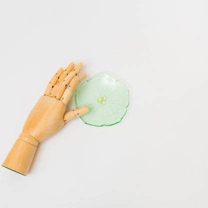 Sasaki shoko Glass works-花形小皿-7