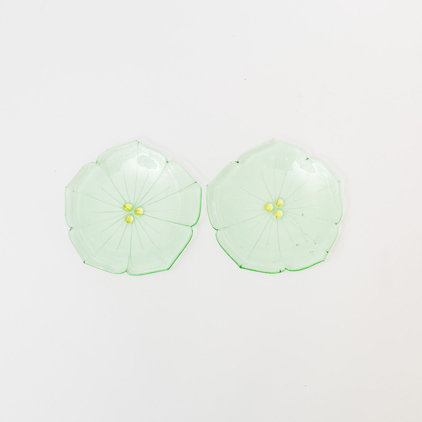 Sasaki shoko Glass works-花形小皿-7