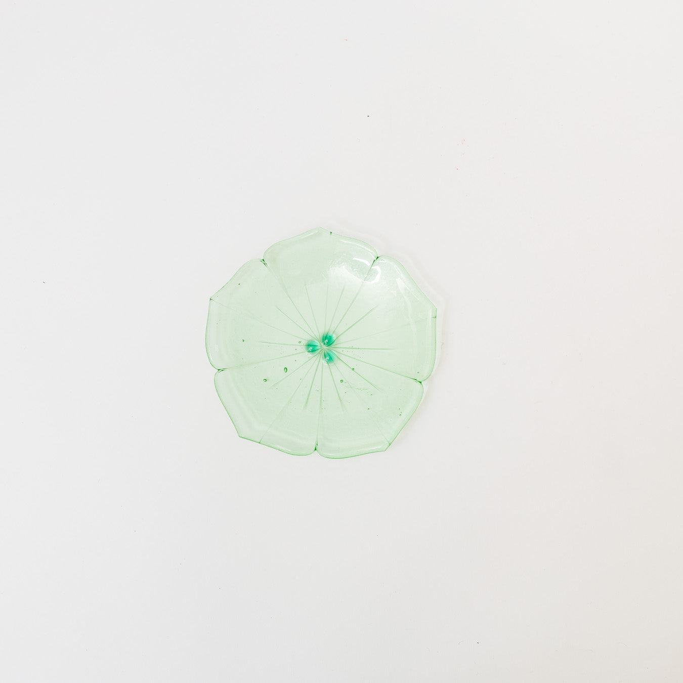 Sasaki shoko Glass works-花形小皿-8