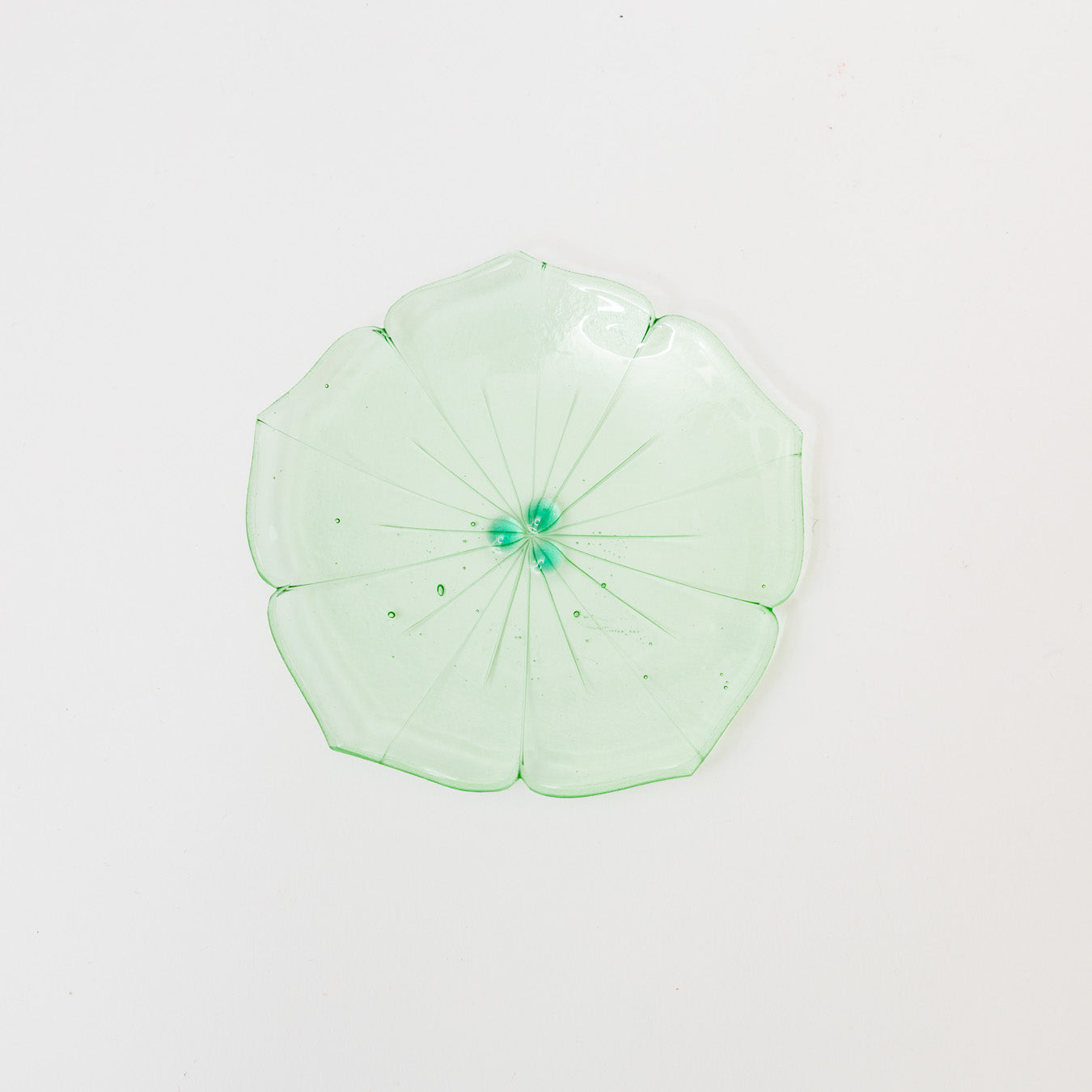 Sasaki shoko Glass works-花形小皿-8