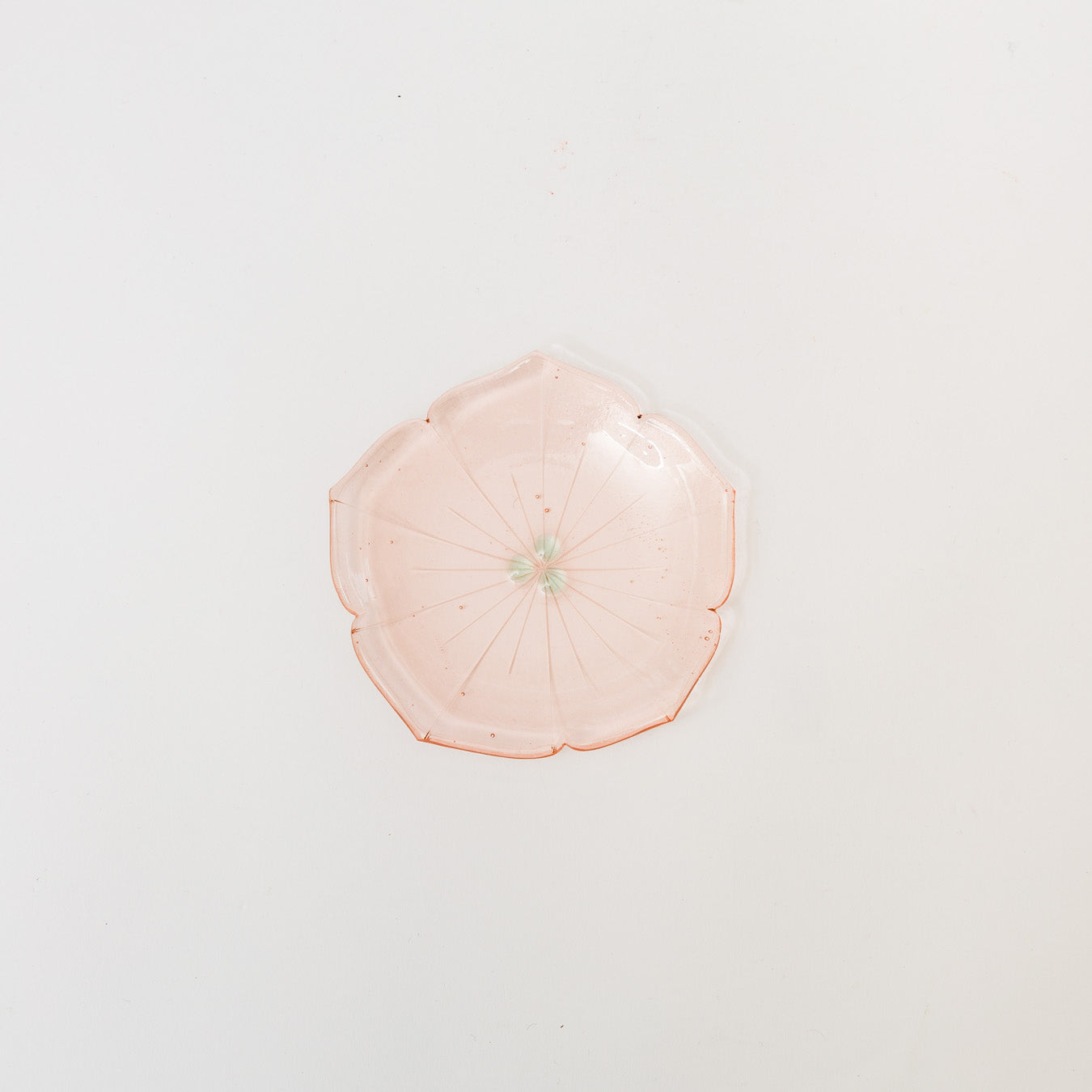 Sasaki shoko Glass works-花形小皿-10