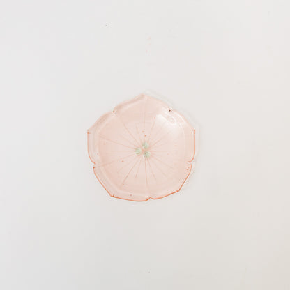 Sasaki shoko Glass works-花形小皿-10