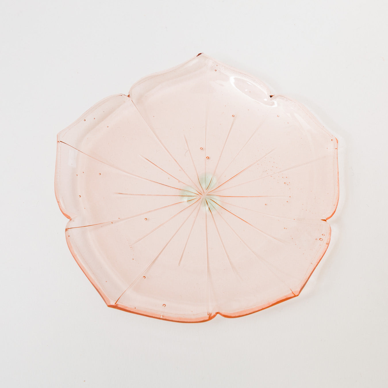 Sasaki shoko Glass works-花形小皿-10