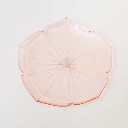 Sasaki shoko Glass works-花形小皿-10