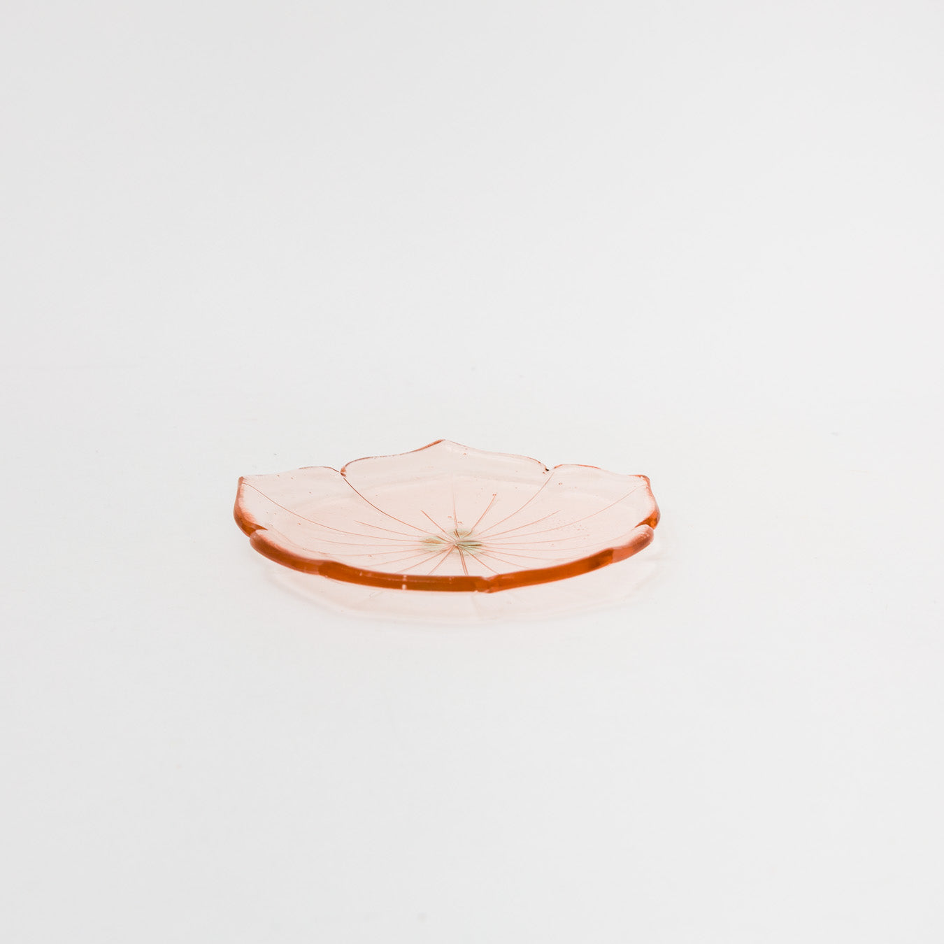 Sasaki shoko Glass works-花形小皿-10
