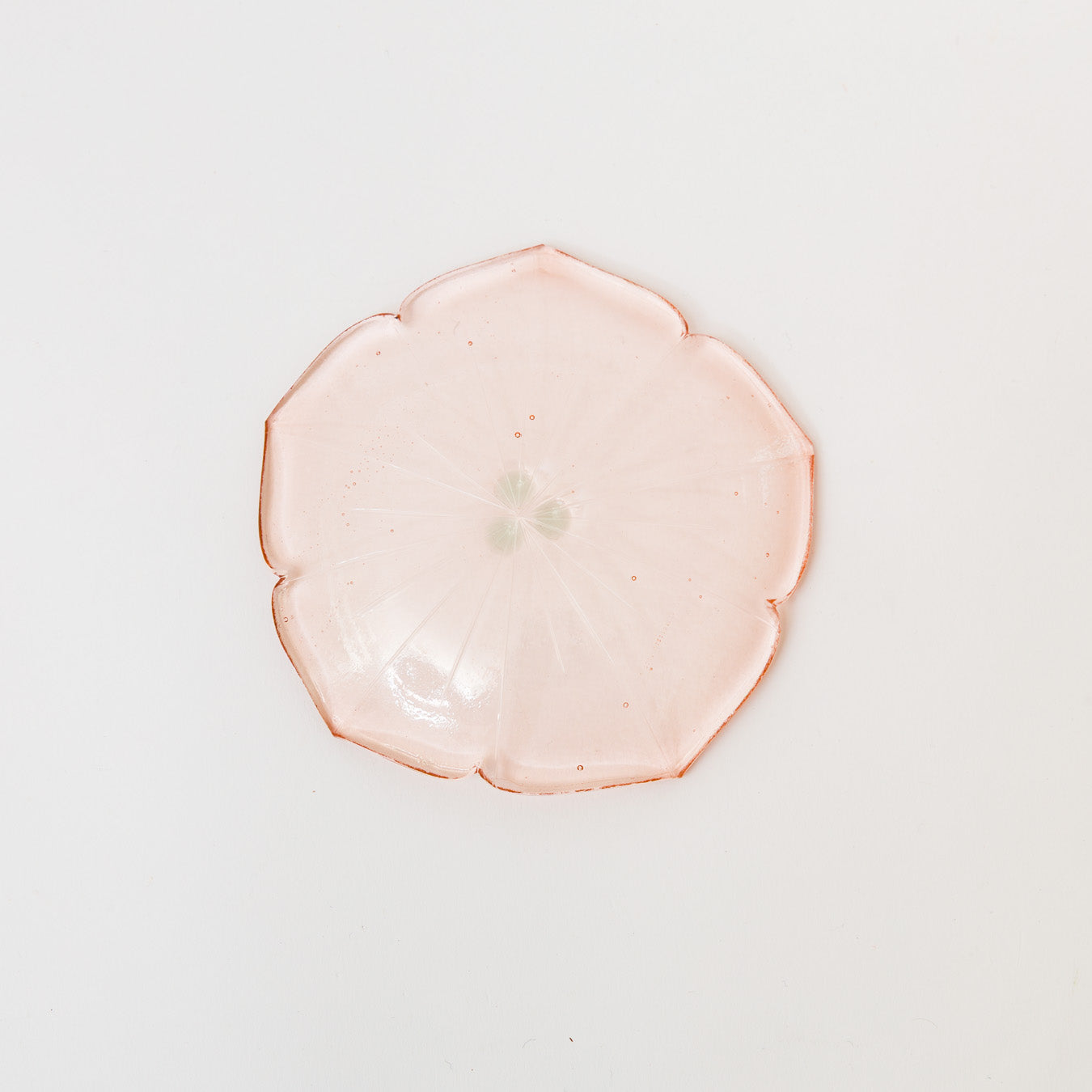 Sasaki shoko Glass works-花形小皿-10