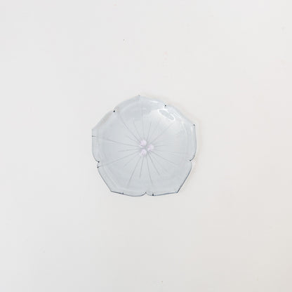 Sasaki shoko Glass works-花形小皿-11