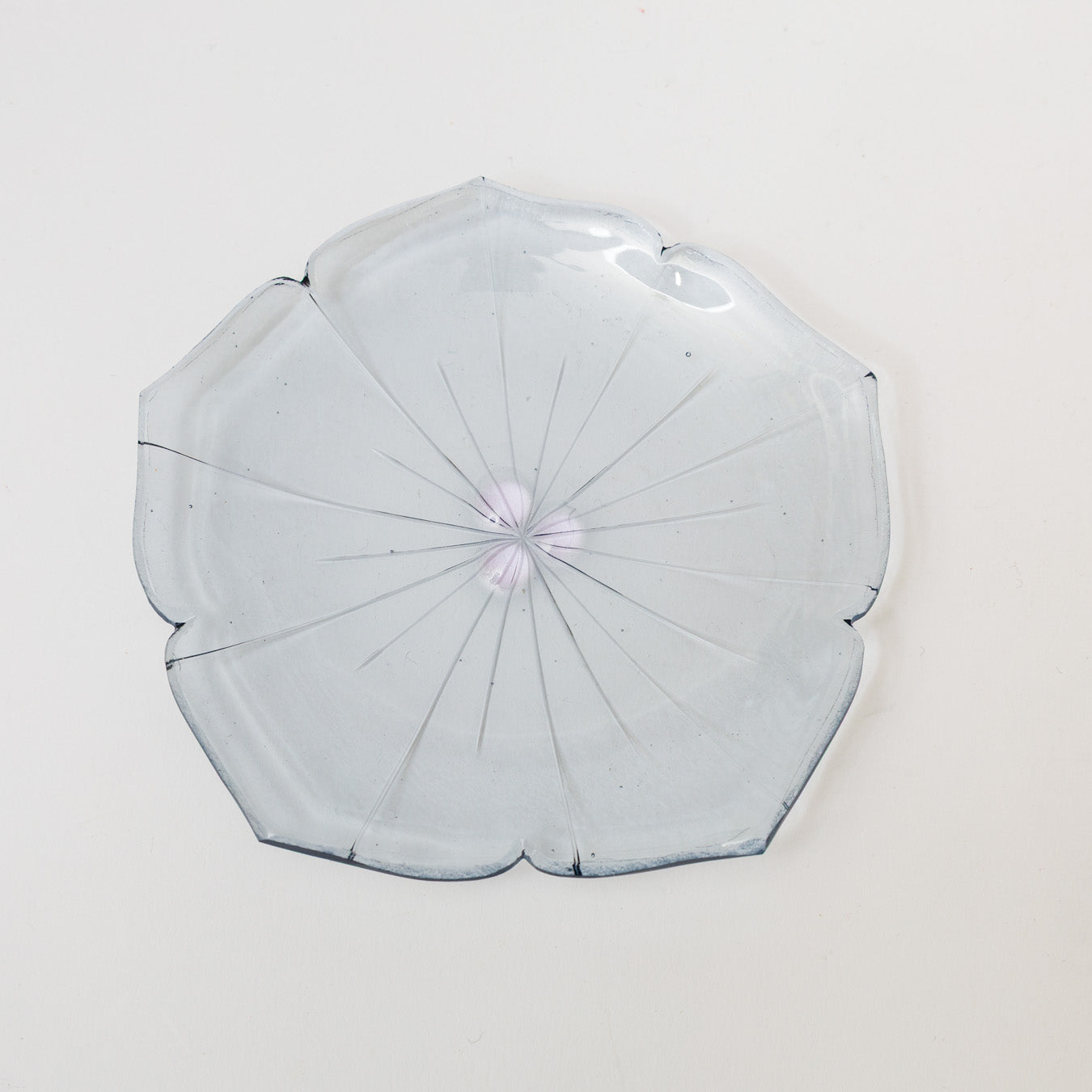 Sasaki shoko Glass works-花形小皿-11