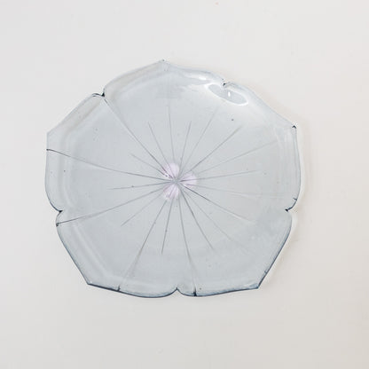 Sasaki shoko Glass works-花形小皿-11