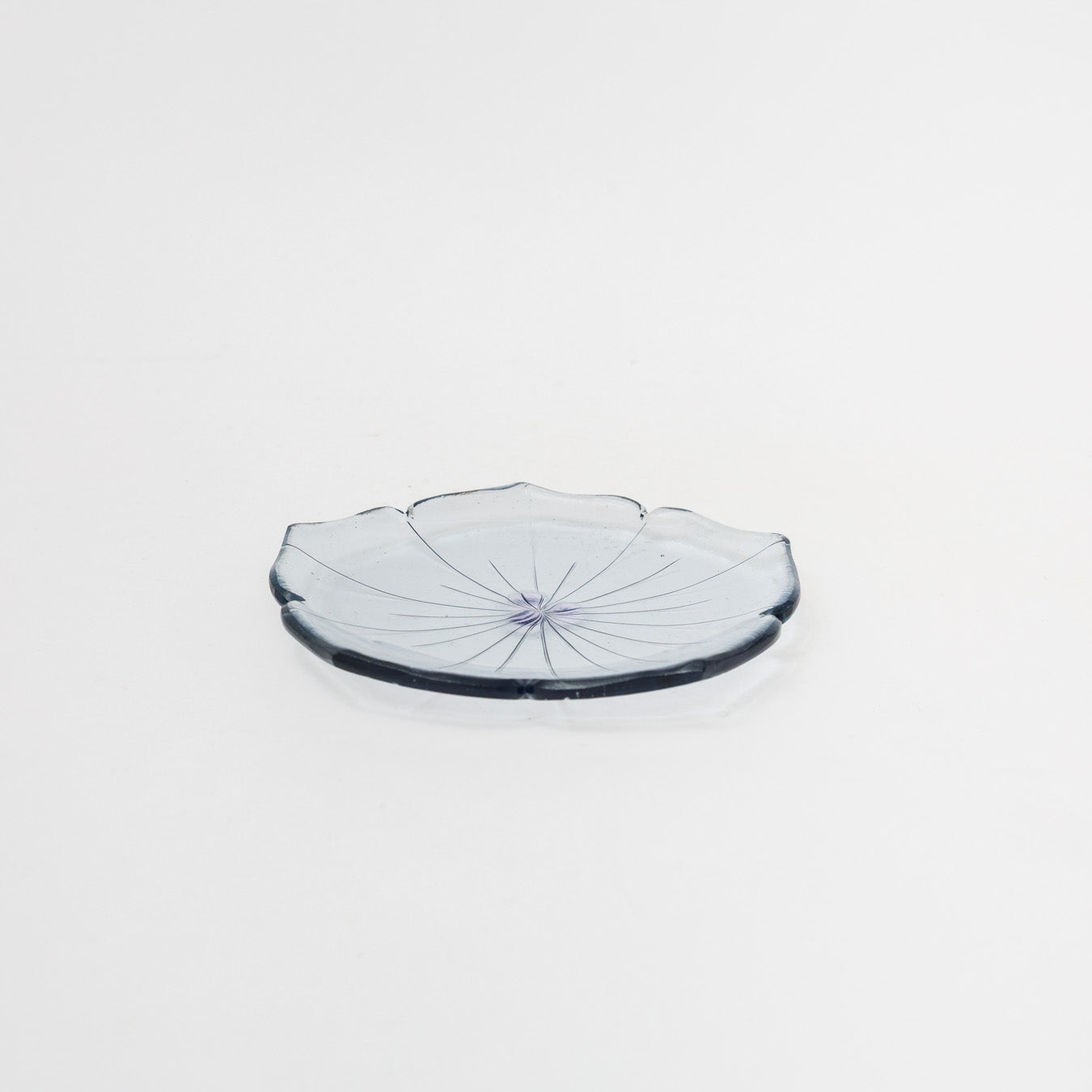 Sasaki shoko Glass works-花形小皿-11