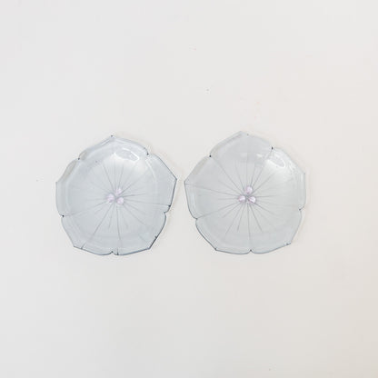 Sasaki shoko Glass works-花形小皿-11