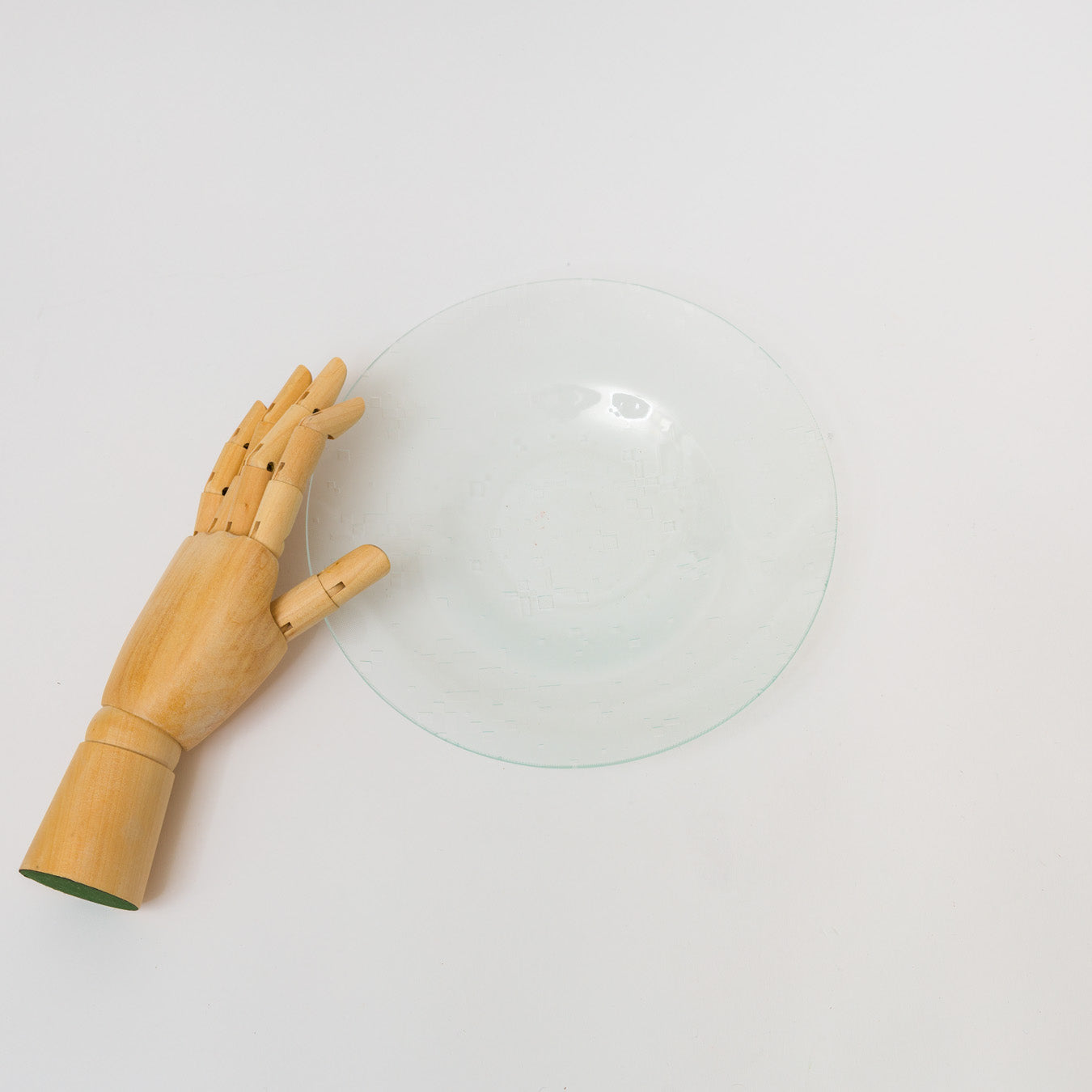 Sasaki shoko Glass works-型板硝子リム大皿