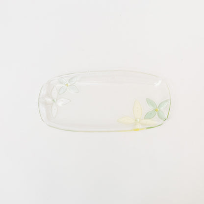 Sasaki shoko Glass works-花形長皿-1