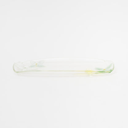 Sasaki shoko Glass works-花形長皿-1