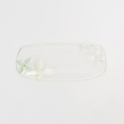 Sasaki shoko Glass works-花形長皿-1