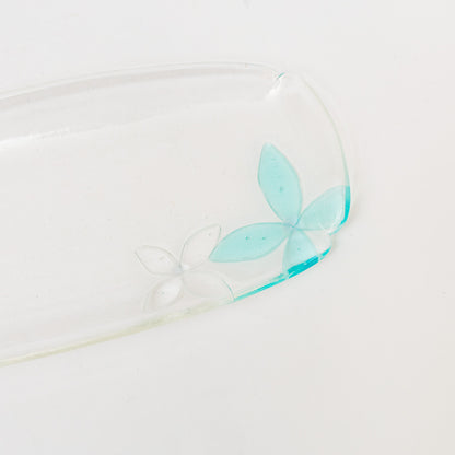 Sasaki shoko Glass works-花形長皿-3