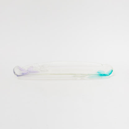 Sasaki shoko Glass works-花形長皿-3