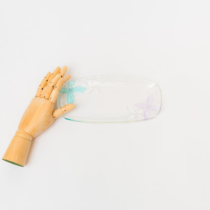 Sasaki shoko Glass works-花形長皿-3