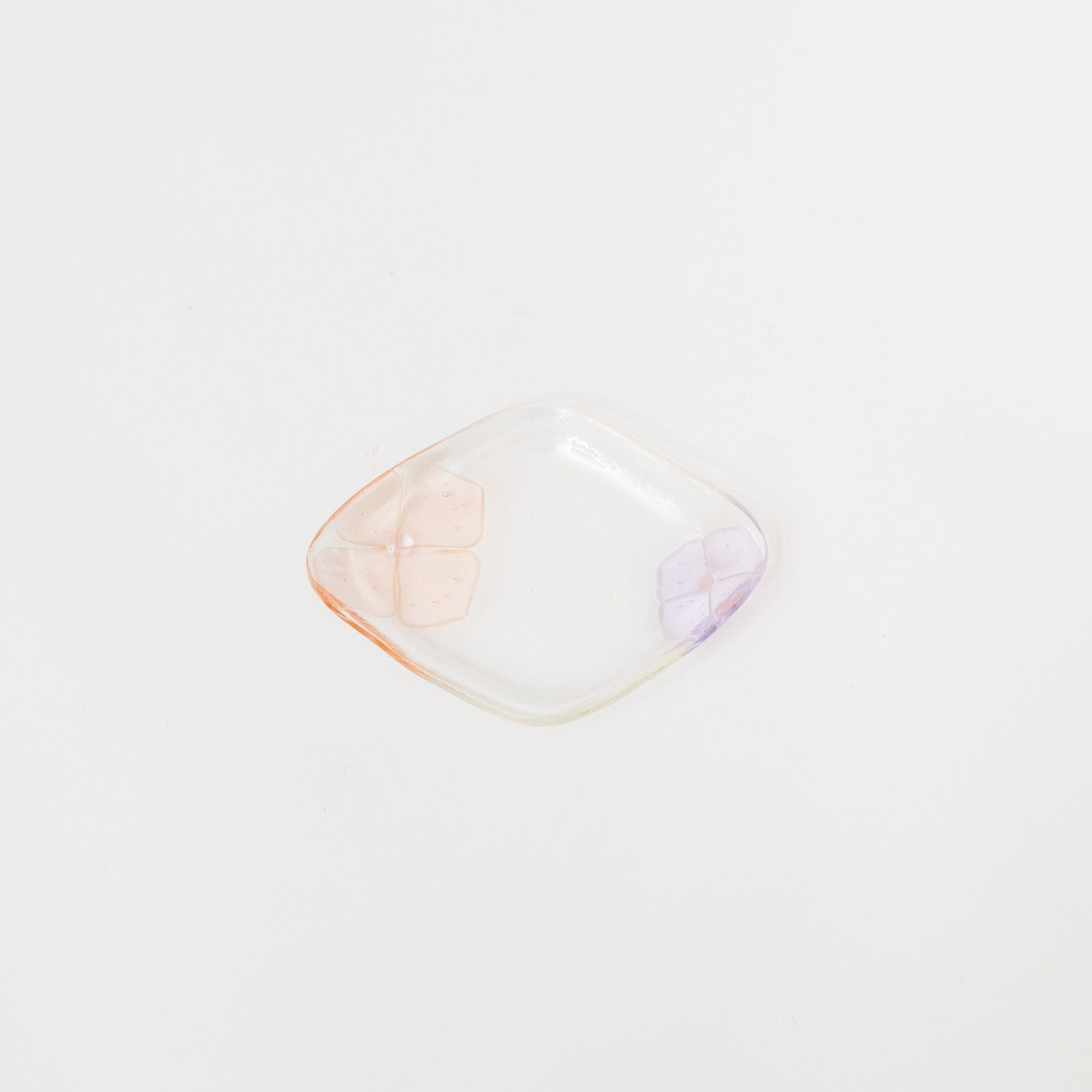 Sasaki shoko Glass works-ひし型皿-1