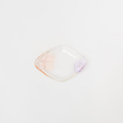 Sasaki shoko Glass works-ひし型皿-1