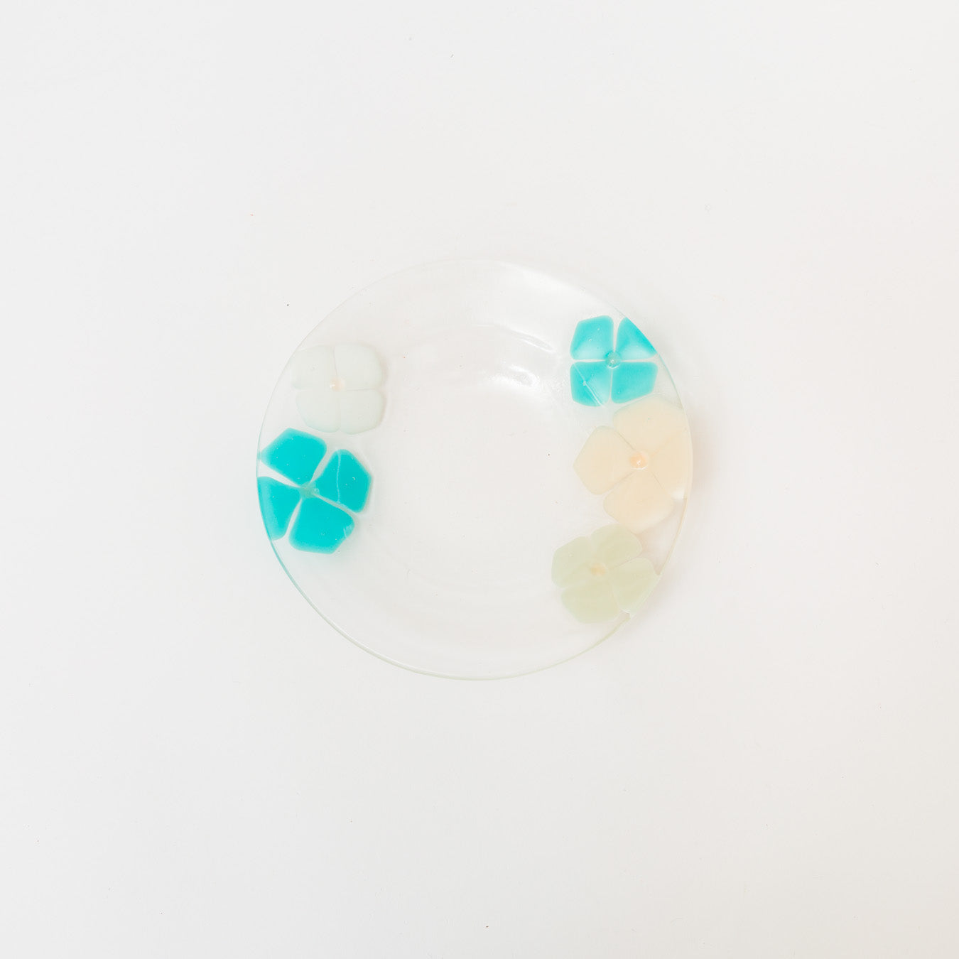 Sasaki shoko Glass works-丸中リム皿