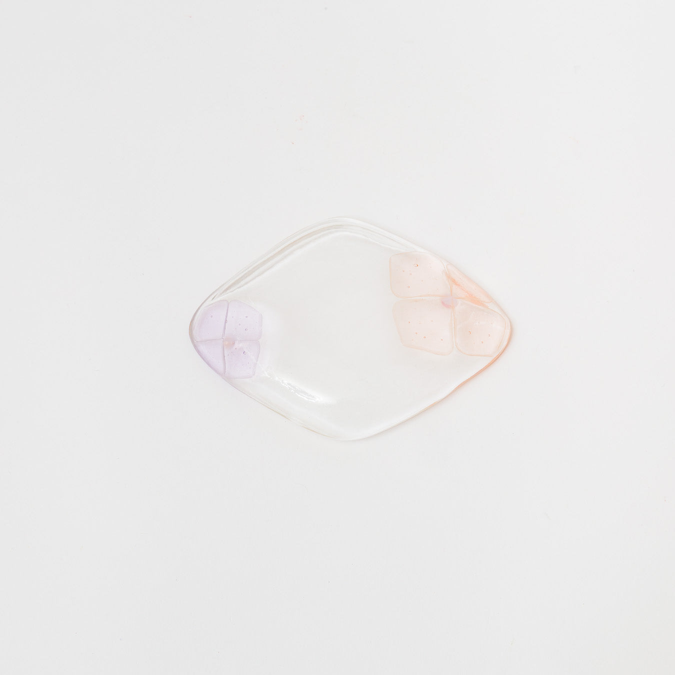 Sasaki shoko Glass works-ひし型皿-1
