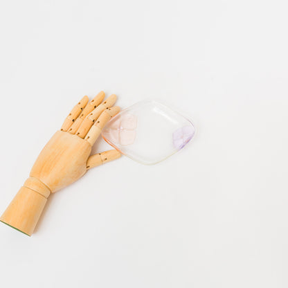 Sasaki shoko Glass works-ひし型皿-1