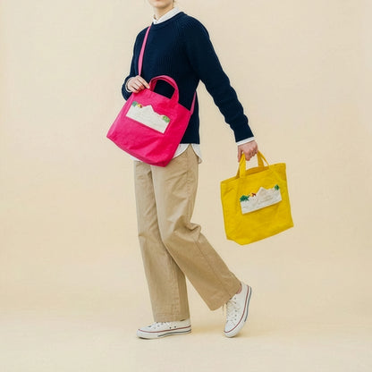 ふくつぎ by TANSU｜Mountain Pocket Tote-Pink