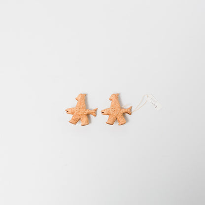 トリノコ-木のブローチ-しゃけくま-A