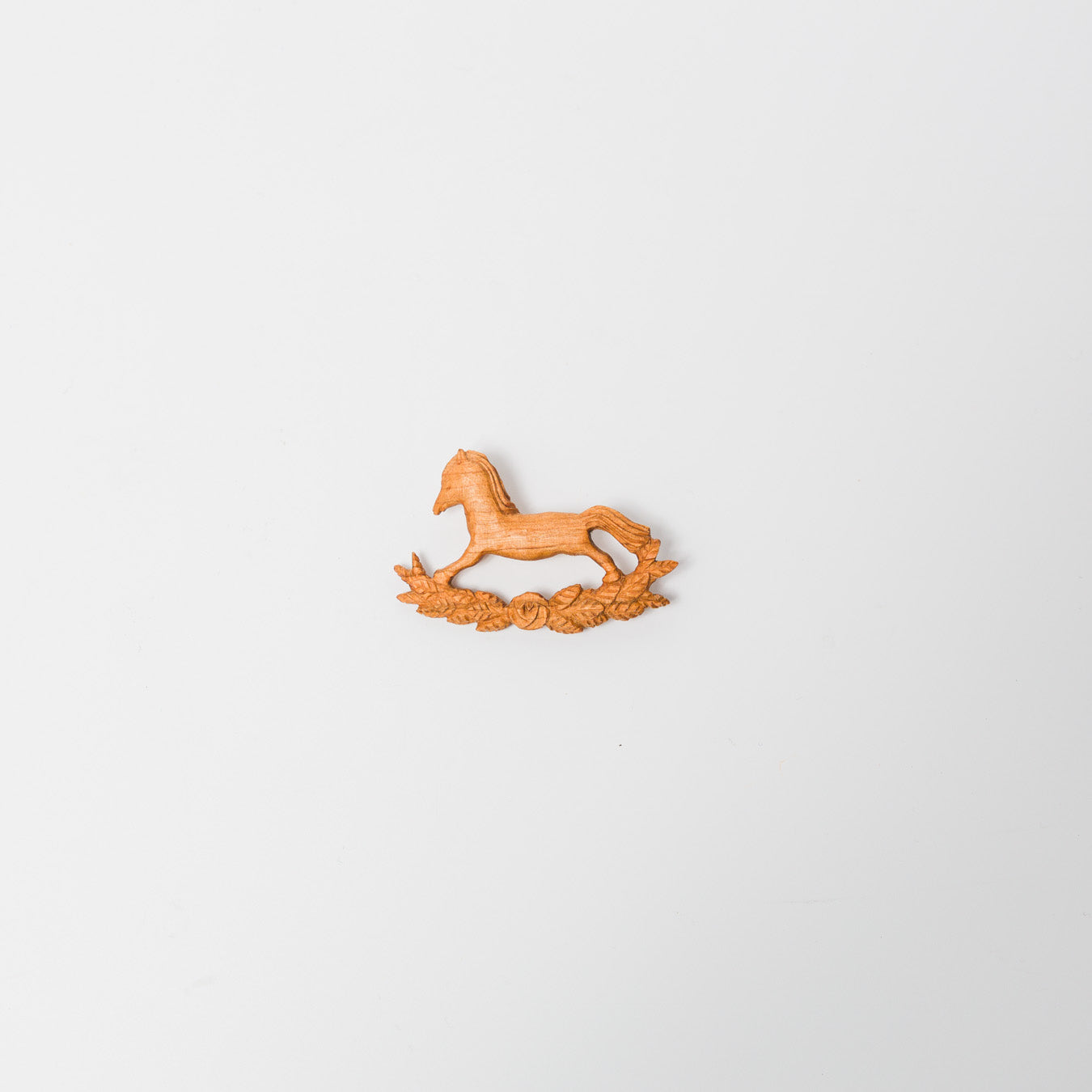 トリノコ-木のブローチ-木馬