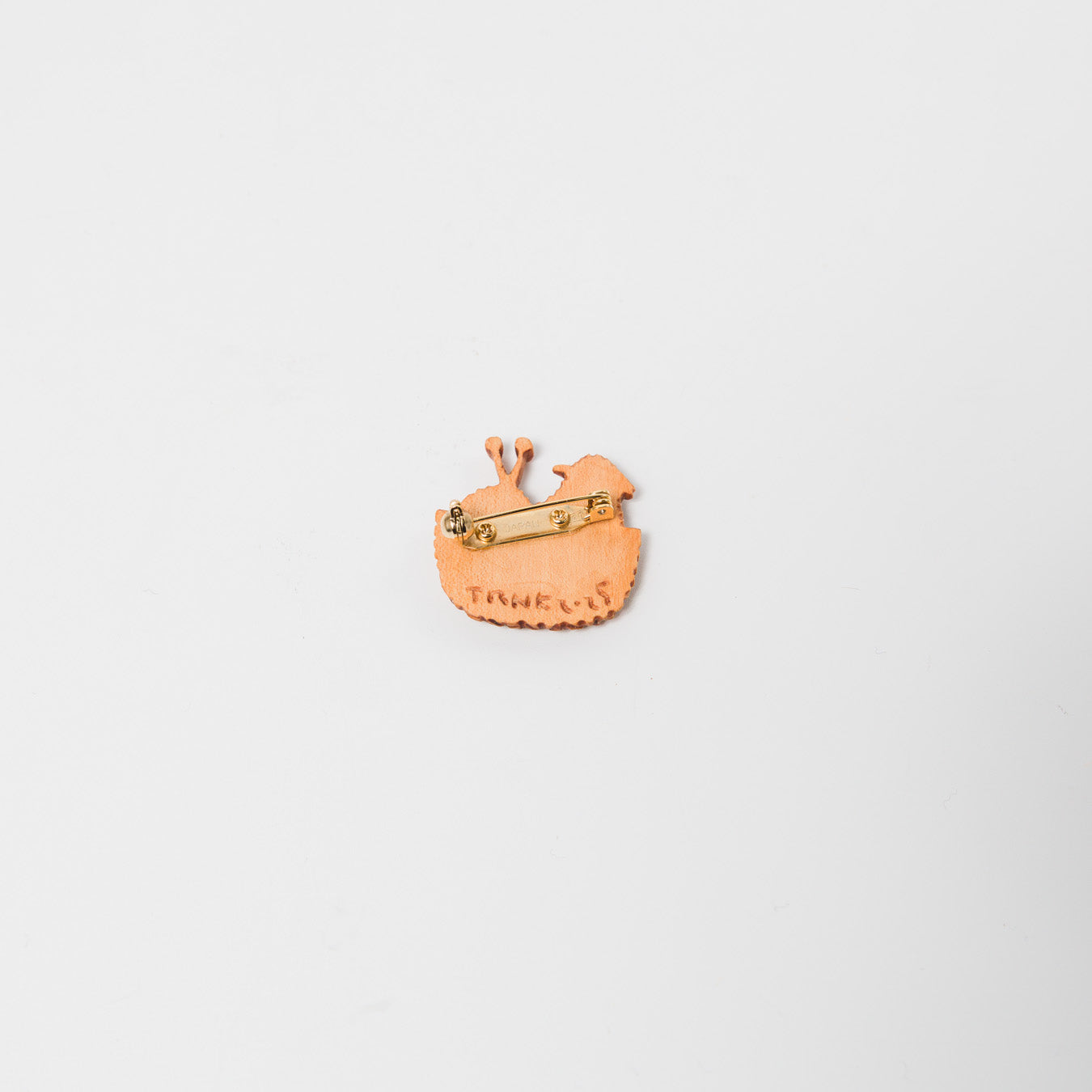 トリノコ-木のブローチ-編む羊-2