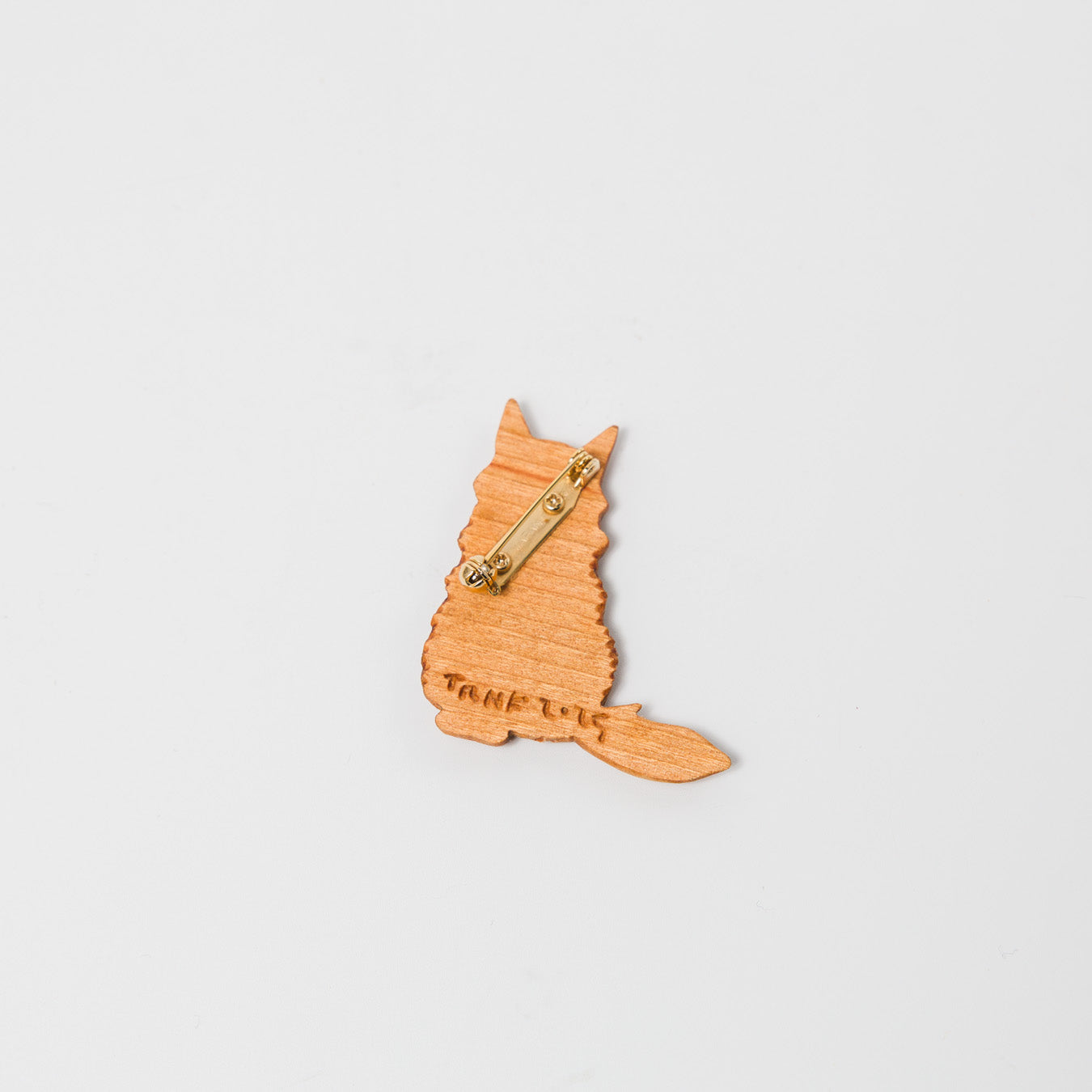 トリノコ-木のブローチ-ねこ-1