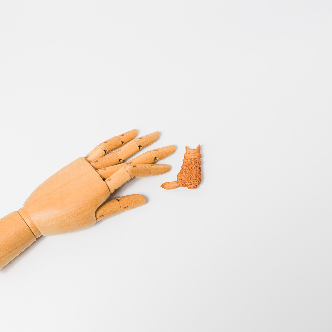 トリノコ-木のブローチ-ねこ-1