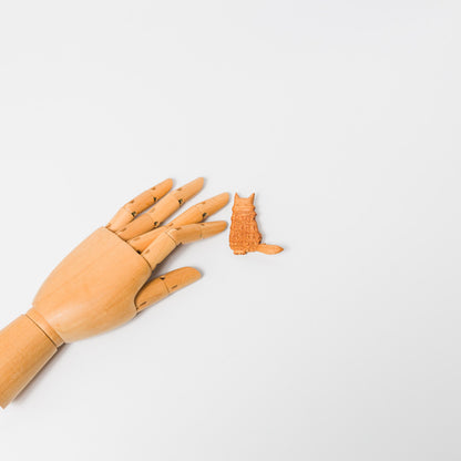 トリノコ-木のブローチ-ねこ-2