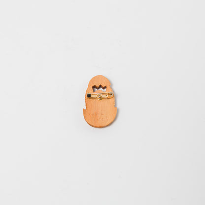 トリノコ-木のブローチ-Hello!