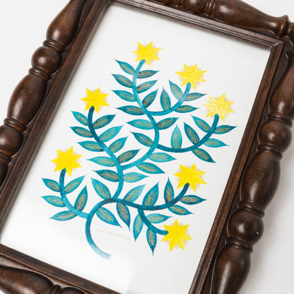 totoganashi-額入り原画 flower-A