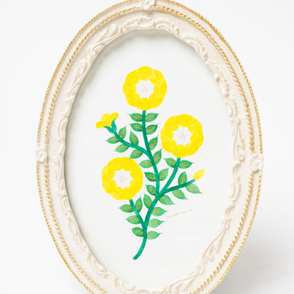 totoganashi-額入り原画 flower-F