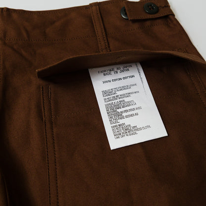 TUKI #0152【baker pants】chocolate