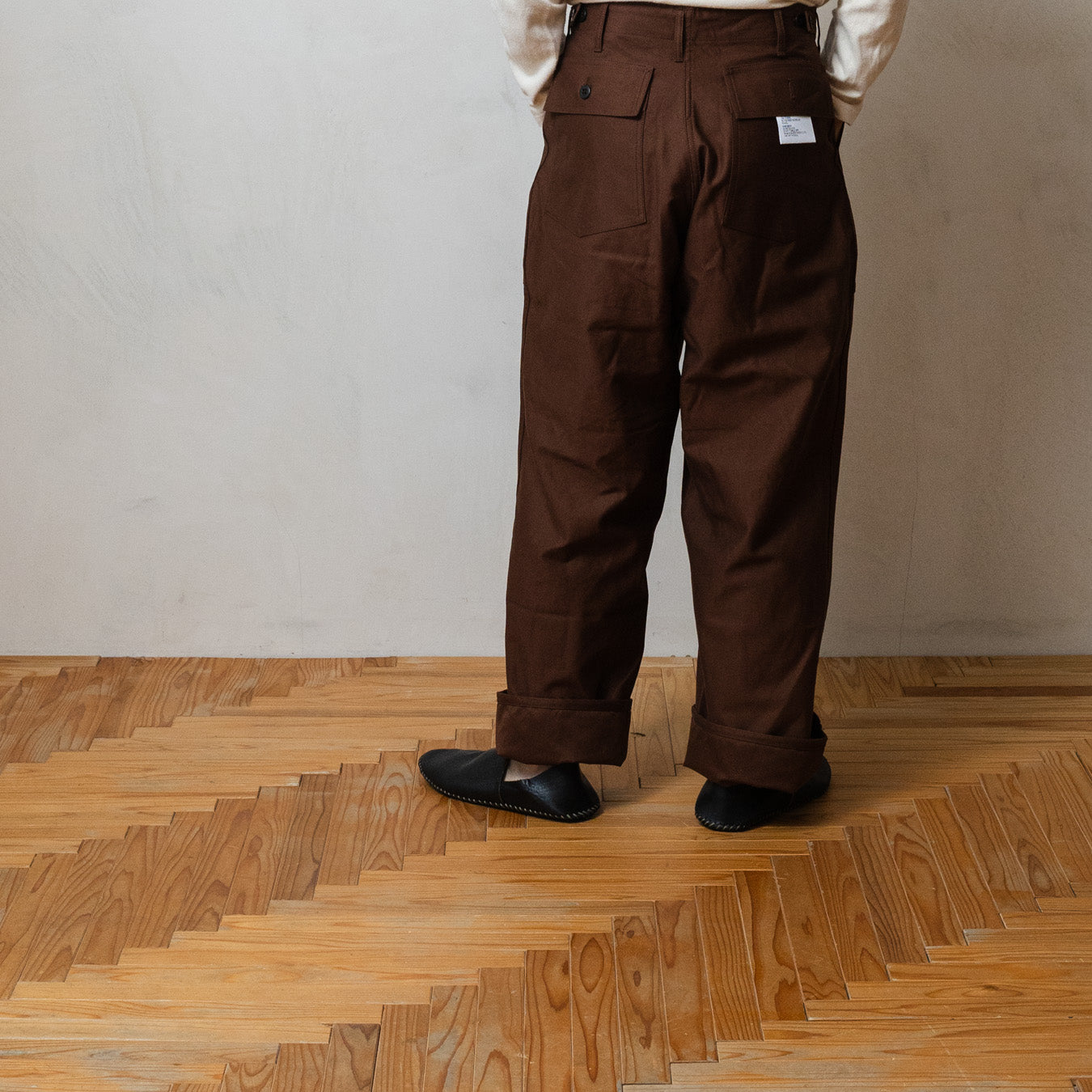 TUKI #0152【baker pants】chocolate