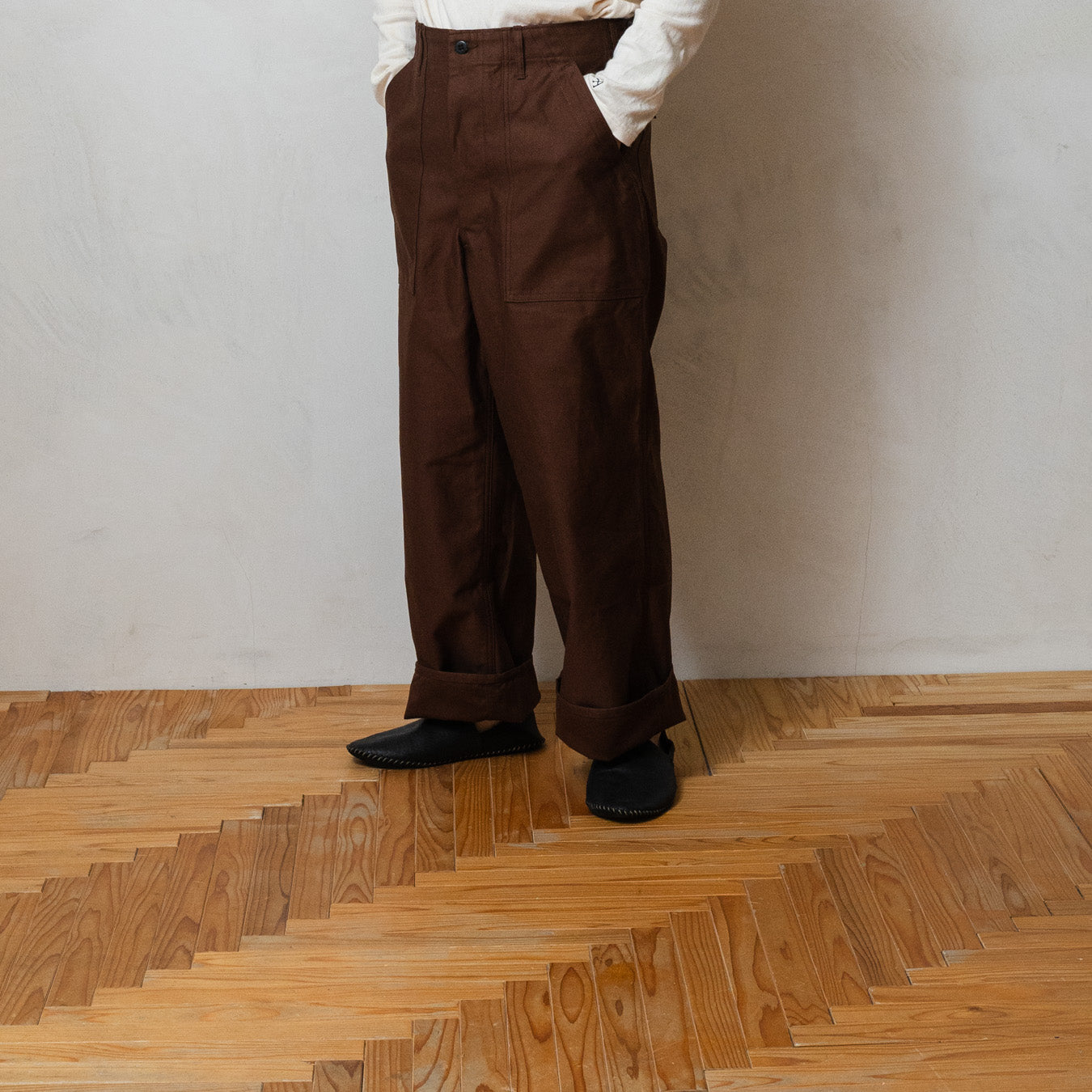 TUKI #0152【baker pants】chocolate