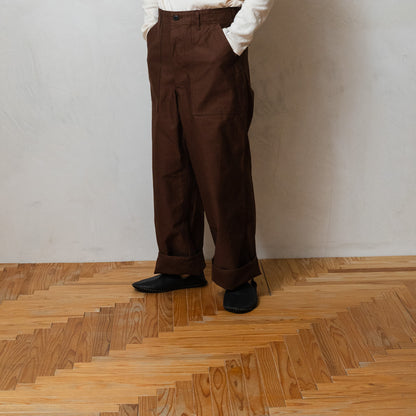 TUKI #0152【baker pants】chocolate
